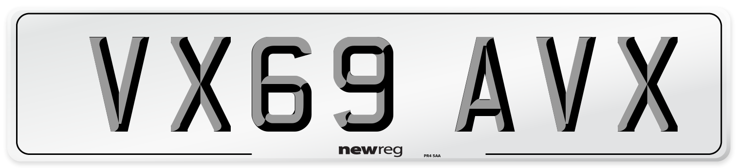 VX69 AVX Number Plate from New Reg
